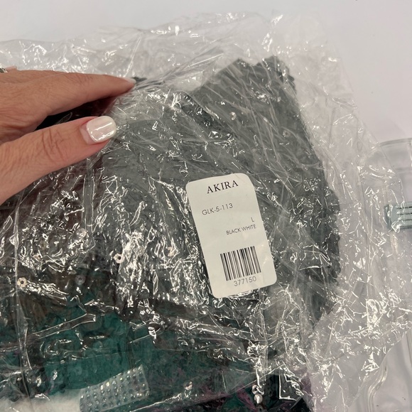 Akira MARK MY WORDS COLLARED MINI DRESS new with packaging large - Picture 12 of 13